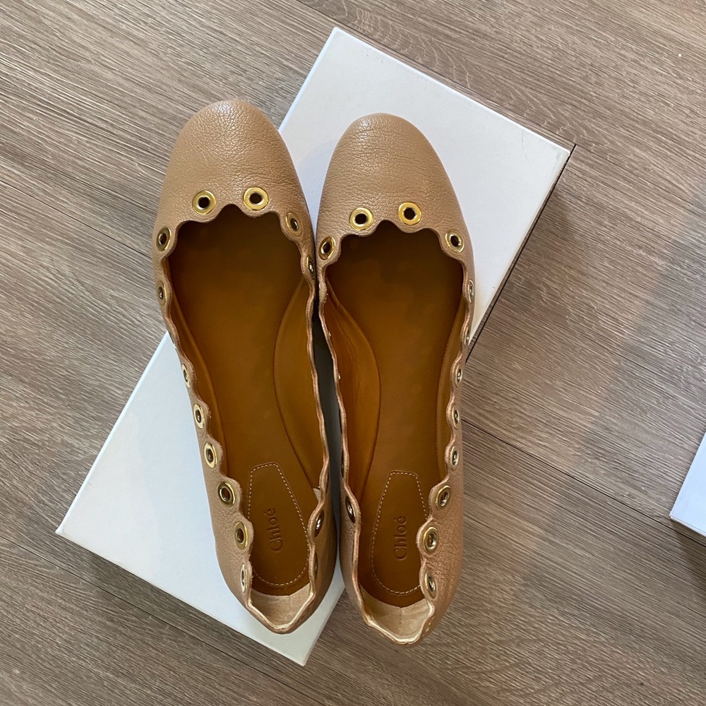 *NEW* Chloe Capra Breteuil Beige Rose size 37.5
